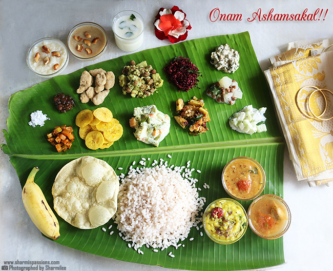 Onam Sadya - typické jedlo indického sviatku Onam